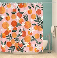 Cortinas de Baño Cortina de ducha frutas tropicales